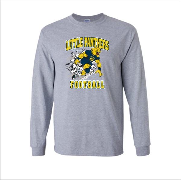 02 Gildan G240 Sport Grey Long Sleeve Shirt