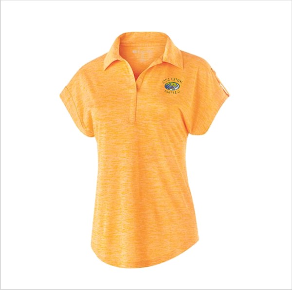 15 Holloway 222729 Light Gold Heather Ladies Electrify Polo