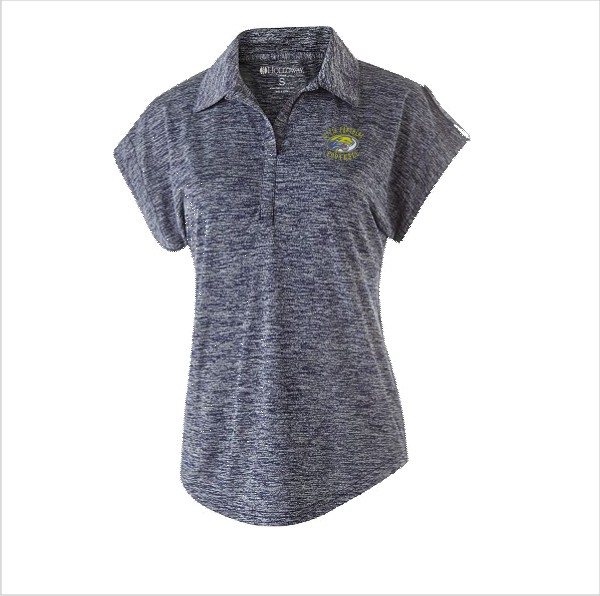 16 Holloway 222729 Navy Heather Ladies Electrify Polo