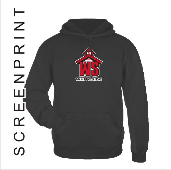 15 Badger 1454 / 2454 Sport Blend Hoodie w Front Print