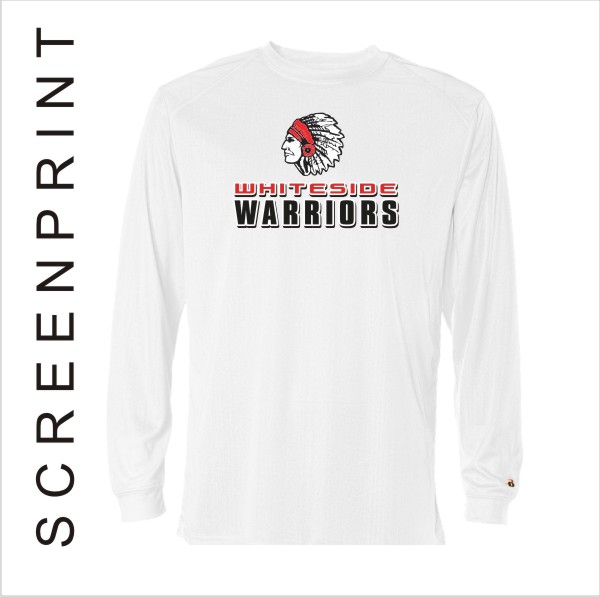 08 Badger 2104 / 4104 LS Core Tee w Front Print