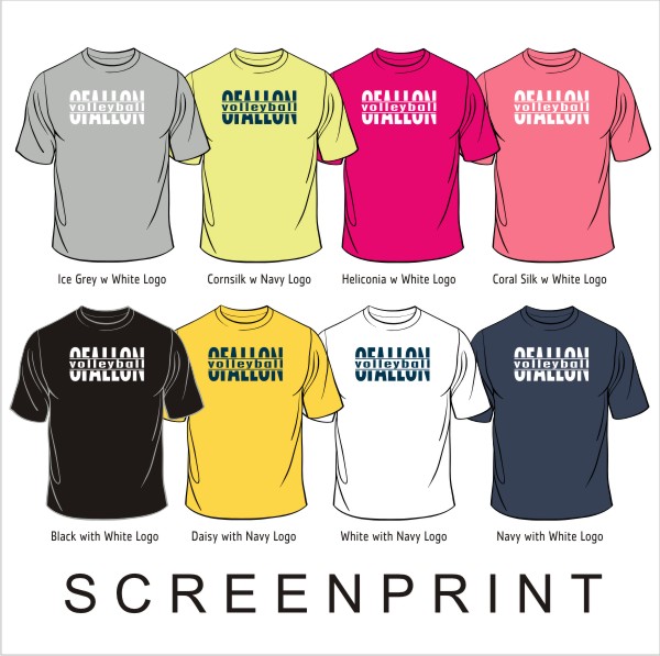 01 Gildan G500 SS Shirt w 1 Color Front Print