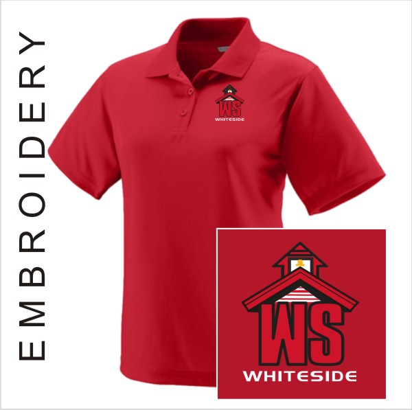 17 Augusta 5097 Ladies Wicking Polo with Left Chest Embroidery