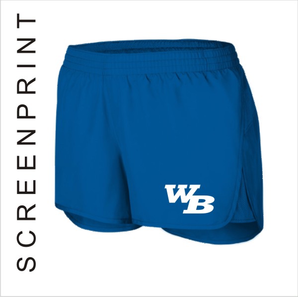 10 Augusta 2431 2430 Girls Ladies Wayfarer Shorts w Left Leg Print