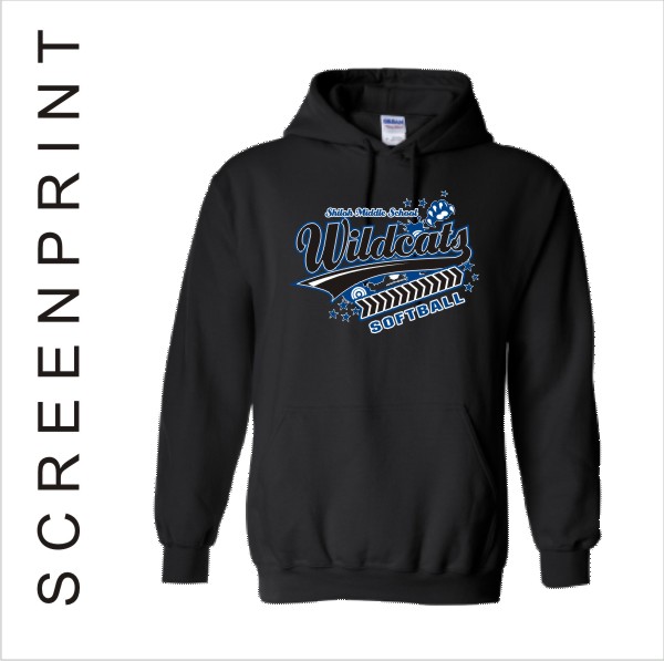 06 Gildan G185B G185 Youth Adult Hoodie with Front Print
