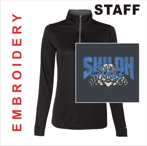 04 Badger 4103 Ladies B Core 1/4 Zip Pullover with Left Chest Embroidery