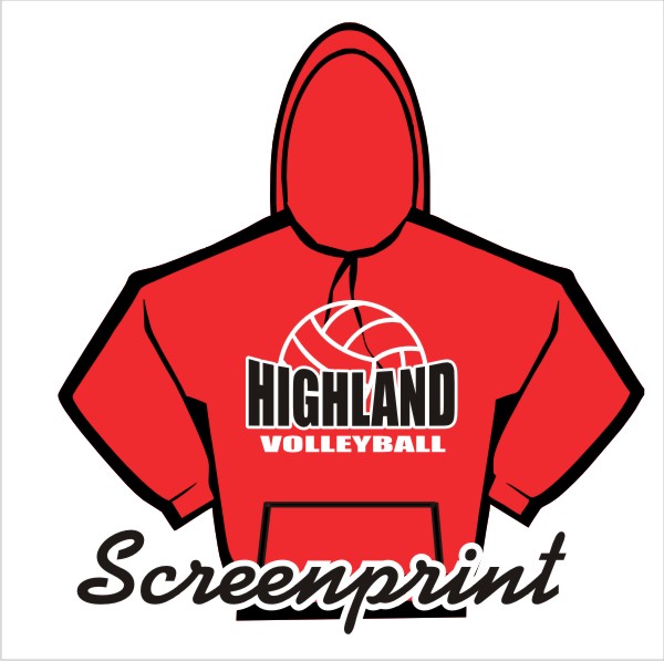 03 Gildan G185 Hooded Sweatshirt with Front Print