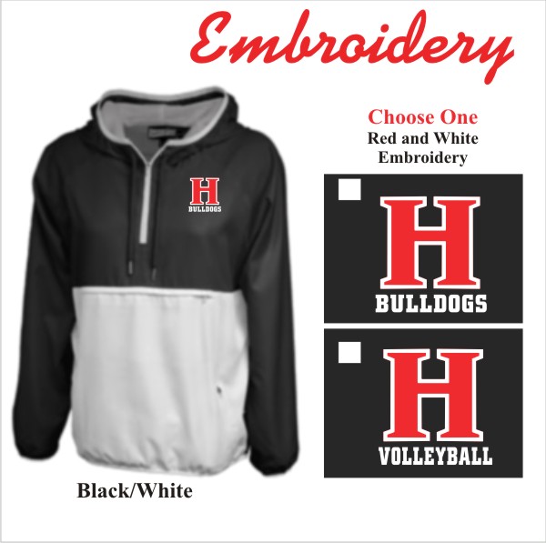 08 Pennant 2503 Womens Colorblock Anorak w Left Chest Embroidery