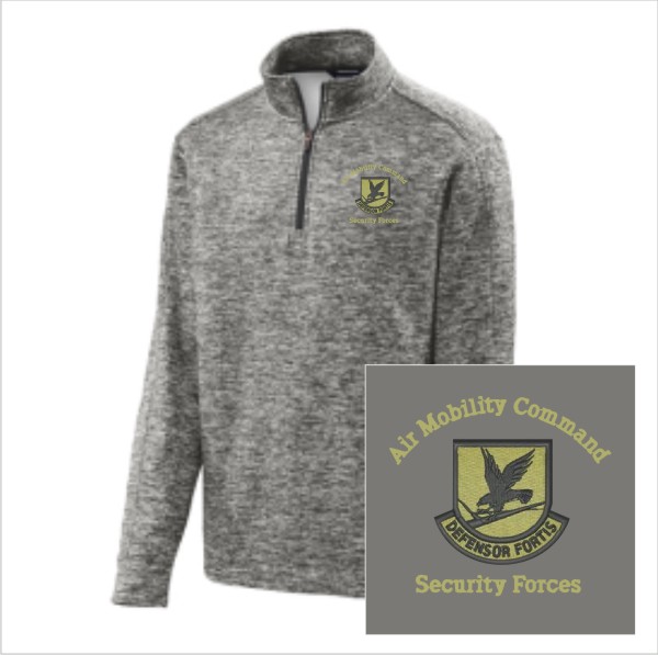 10 Sport Tek ST226 Posi Charge Electric Heather Fleece 1/4 Zip Black Electric