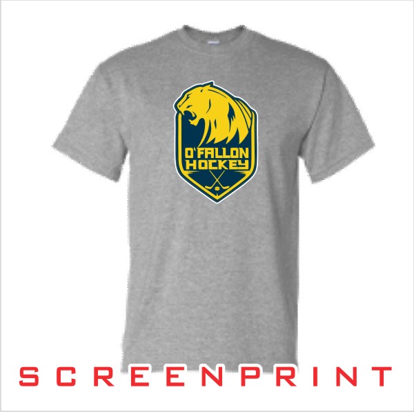 00 Gildan G800 Short Sleeve Shirt w Front Screenprint