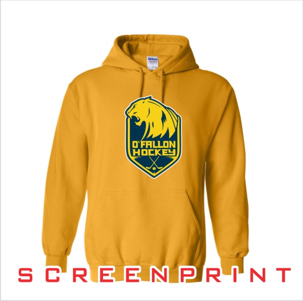 03 Gildan G185 Hoodie w Front Screenprint