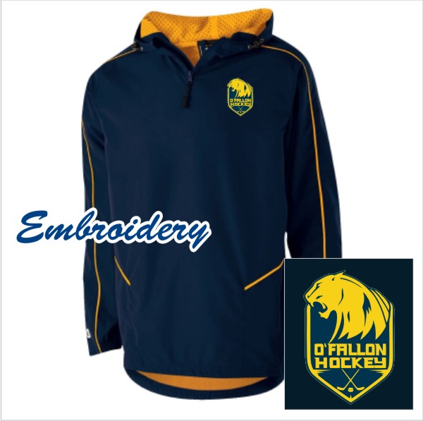 11 Holloway 229016 Mens Wizard Pullover Navy/Lt Gold with Left Chest Embroidery