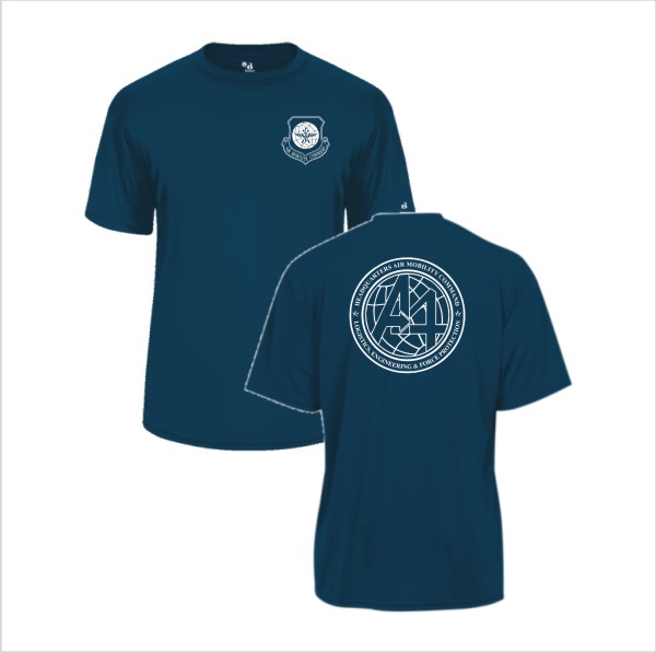 04 Badger 4120 Short Seeve Wicking Tee with Left Chest and Back Screenprint
