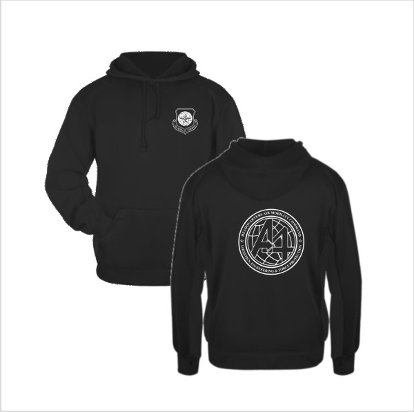 06 Badger 1454 Hoodie with Left Chest and Back Screenprint