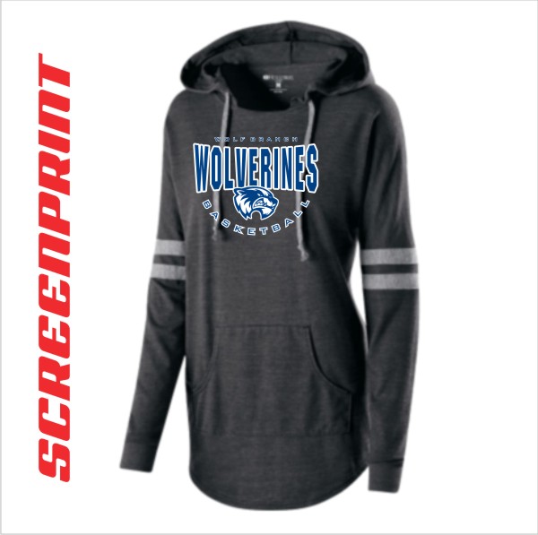 07 Holloway 229390 Ladies Hooded Low Key Pullover with Front Print