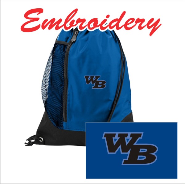 16 Augusta 1149 Backpack Royal/Black with Embroidery