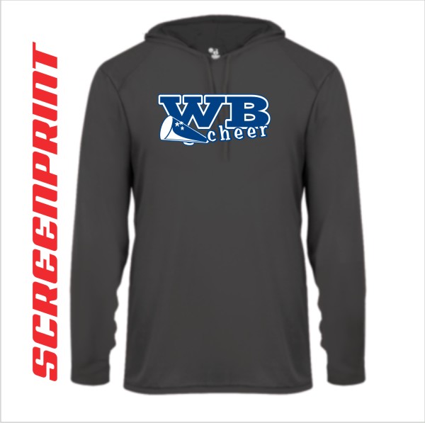 06 Badger 2105 / 4105 B Core Hoody with Front Print