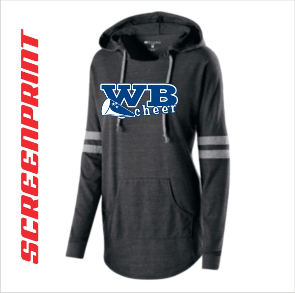 07 Holloway 229390 Ladies Hooded Low Key Pullover with Front Print