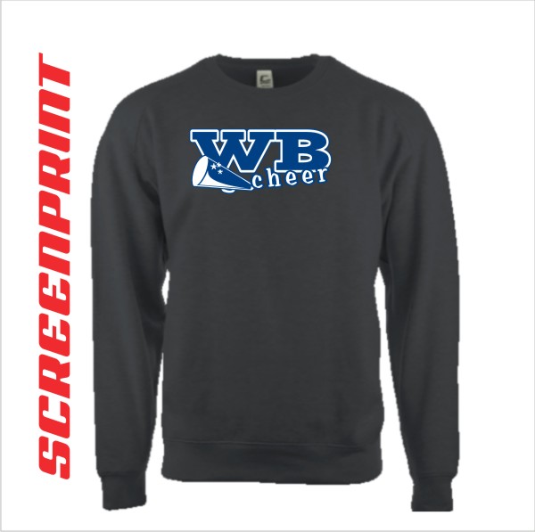 08 Badger 5521 / 5501 C2 Fleece Crew with Front Print