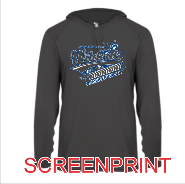 04 Badger 2105 / 4105 B Core Hoody with Front Print