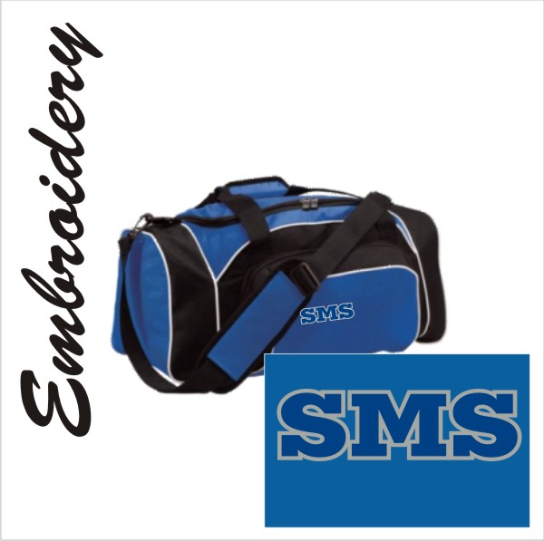 13 Augusta 229411 League Duffel Bag Royal/Black/White with Embroidery