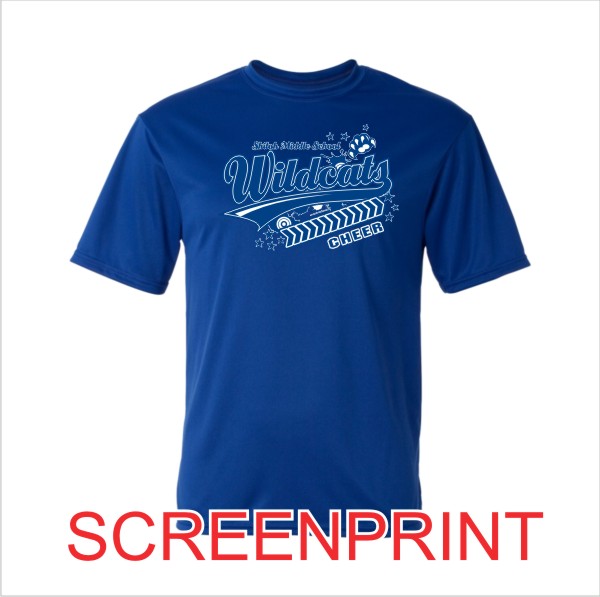 02 Badger C2 5100 Short Sleeve Wicking with Front Print