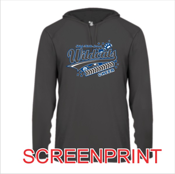 04 Badger 2105 / 4105 B Core Hoody with Front Print