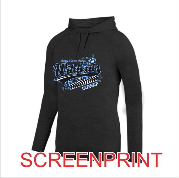 07 Augusta 2905 Adult Shadow Tonal Hoodie with Front Print