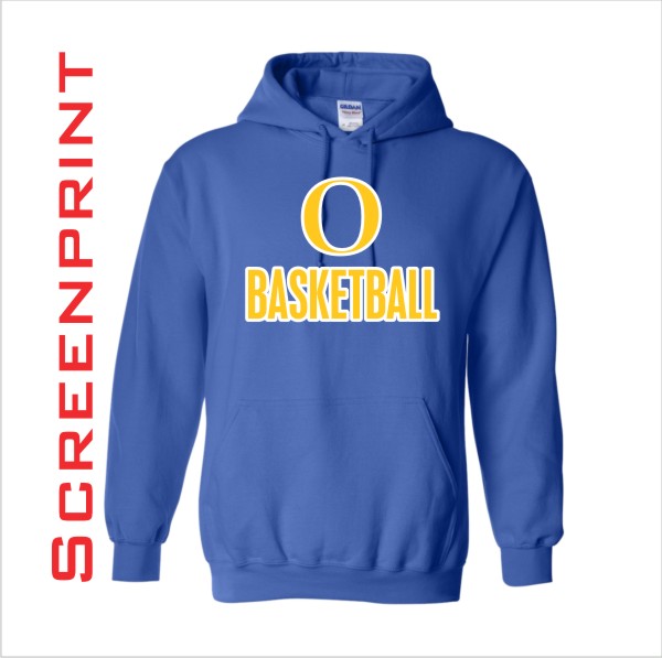 03 Gildan G185 Royal Hoodie with Front Print