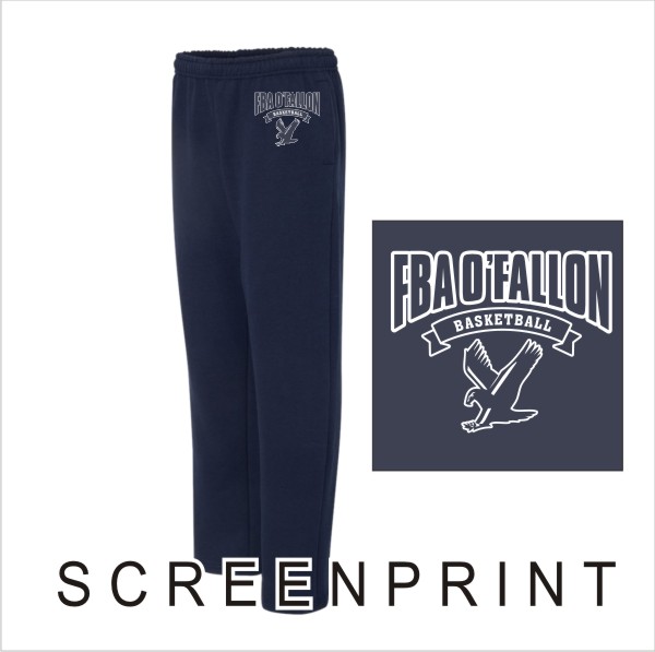 03 Gildan G183 Open Bottom Sweatpant with Left Hip Print