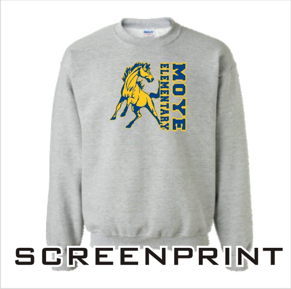 04 Gildan G180 50/50 Crewneck Sweatshirt with Front Print