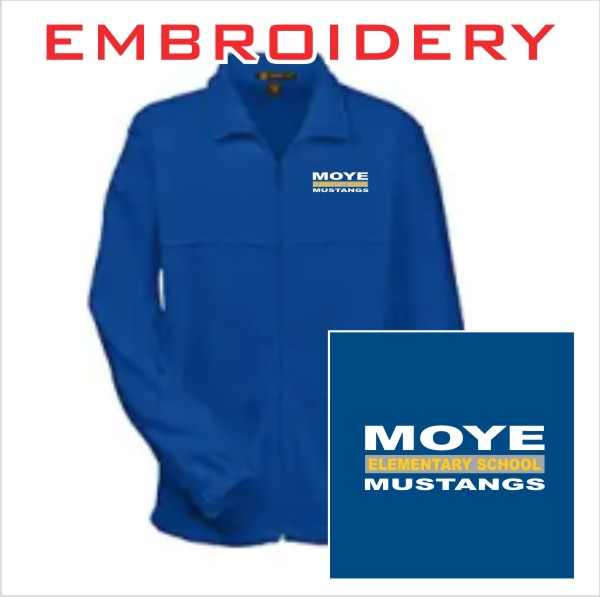19 Harrington M990 Fleece Full Zip Jacket with Left Chest Embroidery