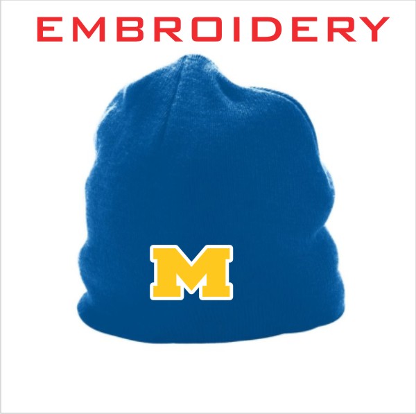 22 Augusta 6815 Beanie with Embroidery