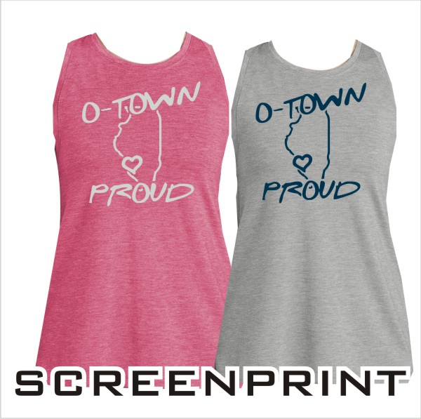 08 Sport Tek LST 402 Ladies Posi Charge Wicking Tank with Front Print
