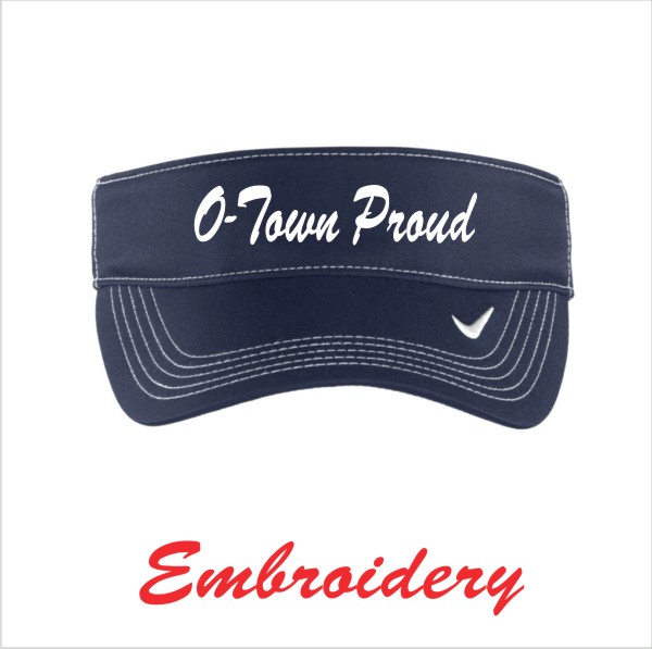 13 Nike 429466 Dri Fit Swoosh Visor with Embroidery Front and Back