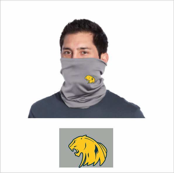 44 Port Authority Silver PA Stretch Performance Neck Gaiter w 2 color print QTY 3