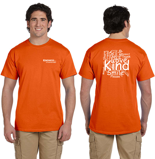 Adult KINDNESS T-shirt - Orange
