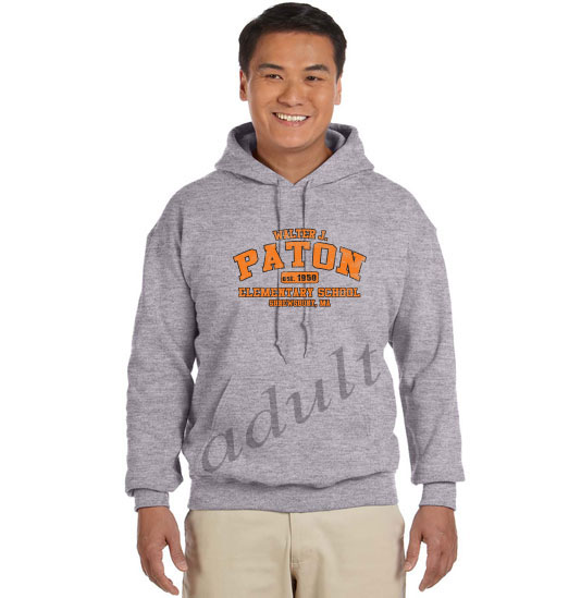 ADULT Unisex Hooded Sweatshirt - Sport Grey