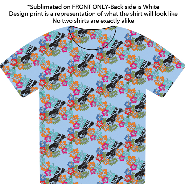 Blue ONE SIDED Sublimated Tshirt