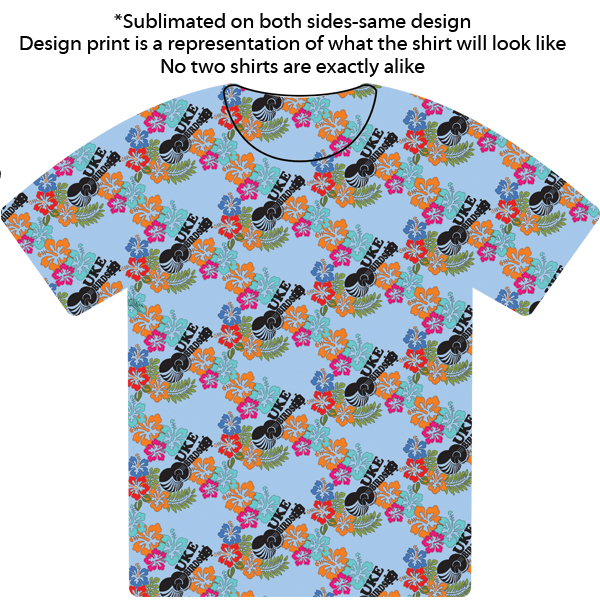 Blue TWO SIDED Sublimated Tshirt