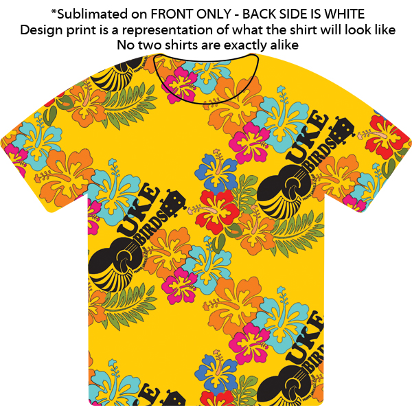Yellow ONE SIDED Sublimated Tshirt