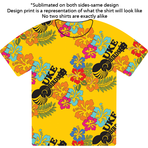 Yellow TWO SIDED Sublimated Tshirt