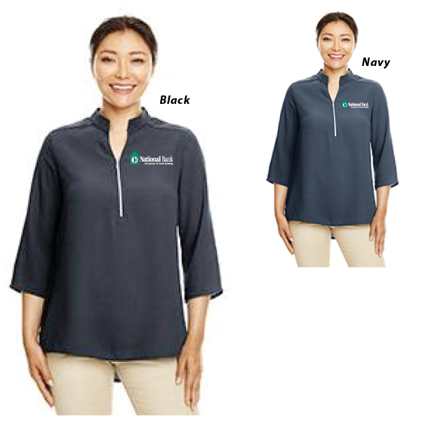 Devon & Jones Ladies' Perfect Fit 3/4-Sleeve Crepe Tunic