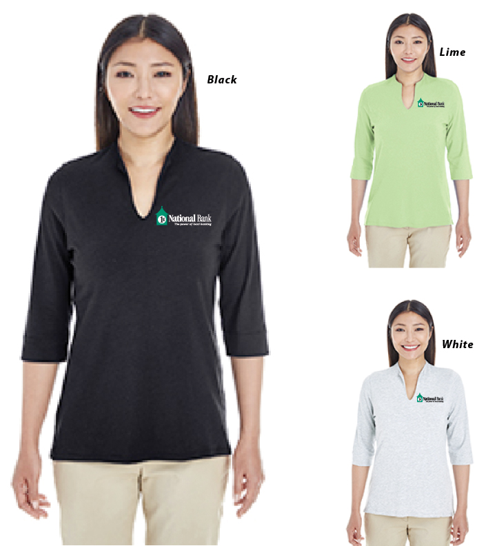 Devon & Jones Ladies' Perfect Fit Tailored Open Neckline Top