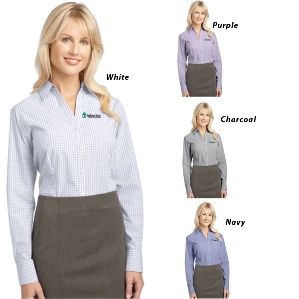 Port Authority Ladies Plaid Pattern Easy Care Shirt