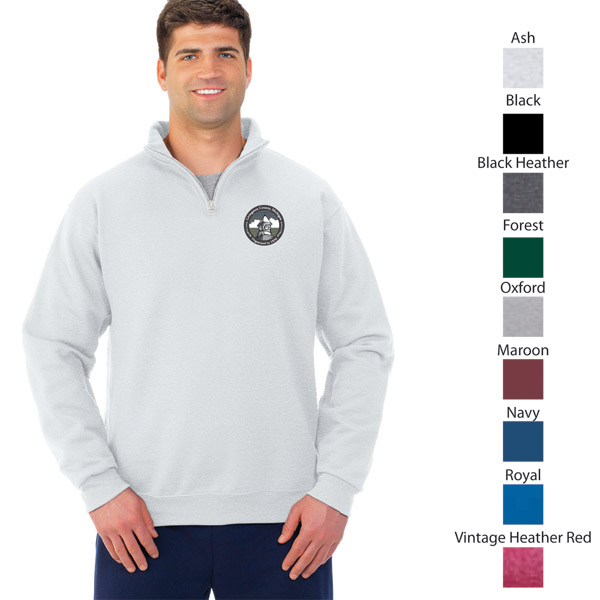 Unisex Quarter Zip Sweatshirts-Embroidered