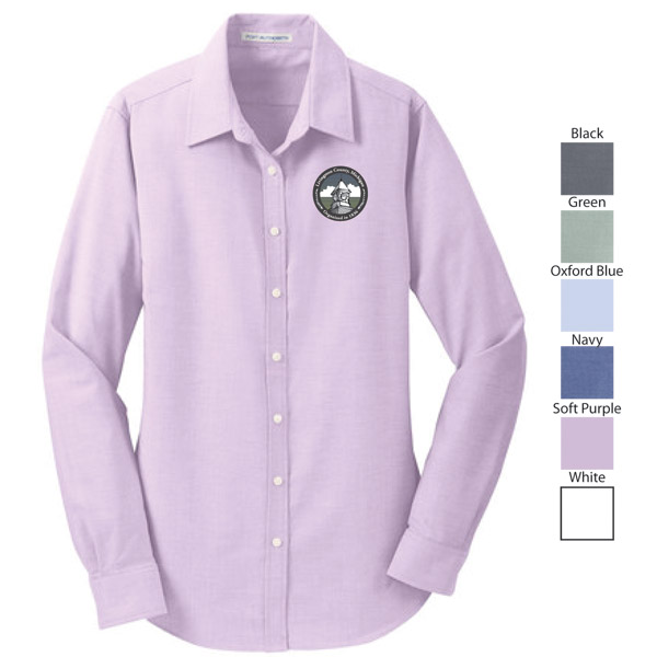 Ladies Oxford Shirt - Embroidered logo
