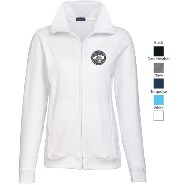 Ladies Stretch Full Zip -Embroidered logo
