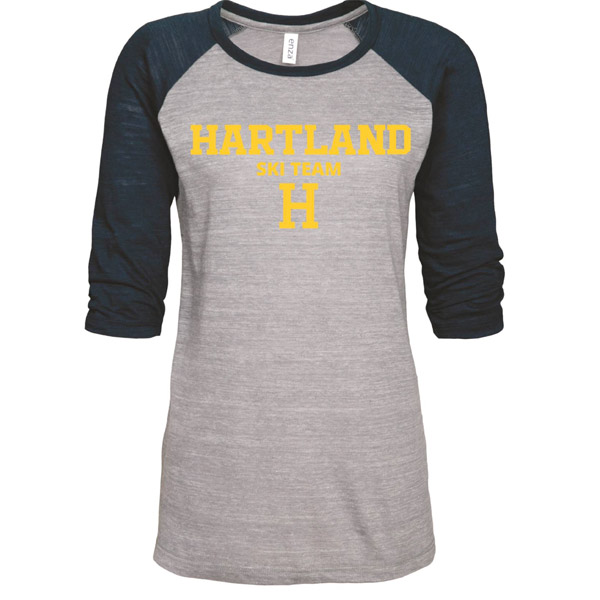 Ladies Triblend Baseball Tshirt