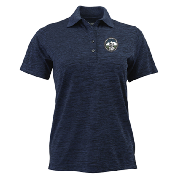 Ladies Paragon Striated Heather Polo Shirt- Embroidered logo